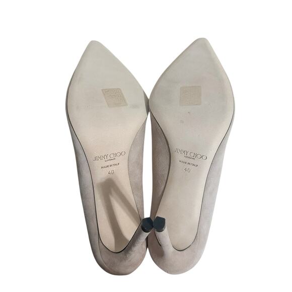 Jimmy Choo Romy 100 Ballet Pink Pointed Toe High Heel Pump 40 - Picture 8 of 10